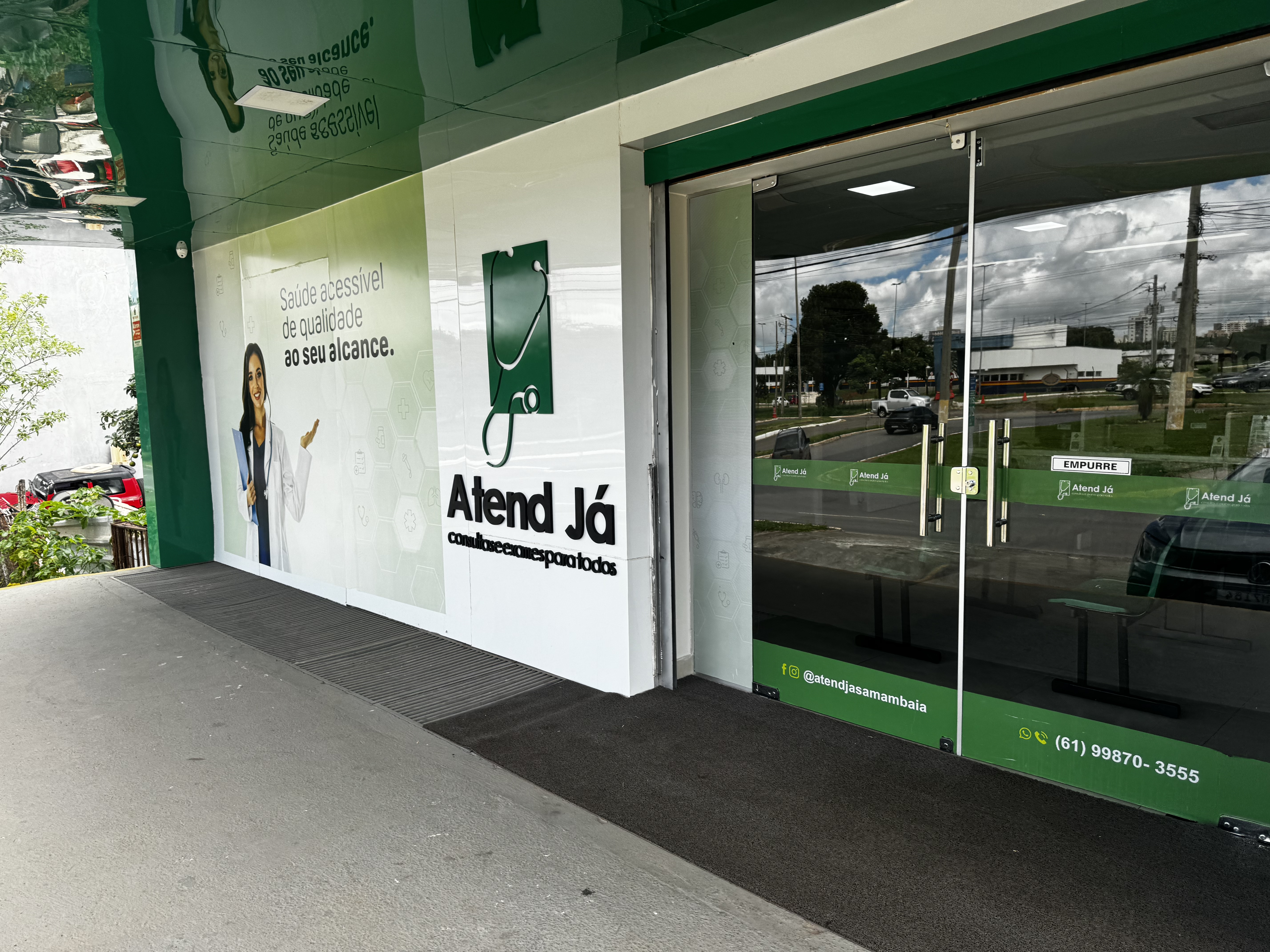 Fachada Clínica Atend Já Samambaia